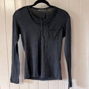 Sandwich long sleeve Henley shirt  size Medium